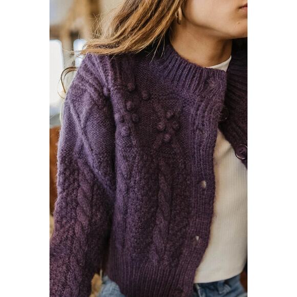 Bohme Yulia Cropped Cardigan in Emerald XL - Picture 3 of 3